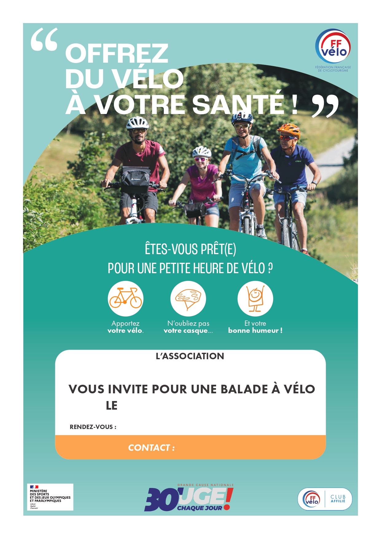Affiche « Accueil de débutants »