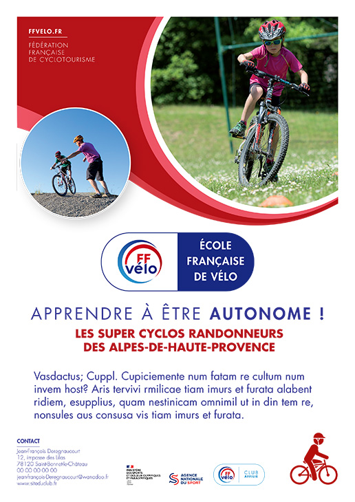 Affiche École française de vélo